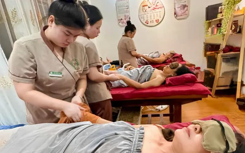 Phòng massage body Mộc An Spa yên tĩnh