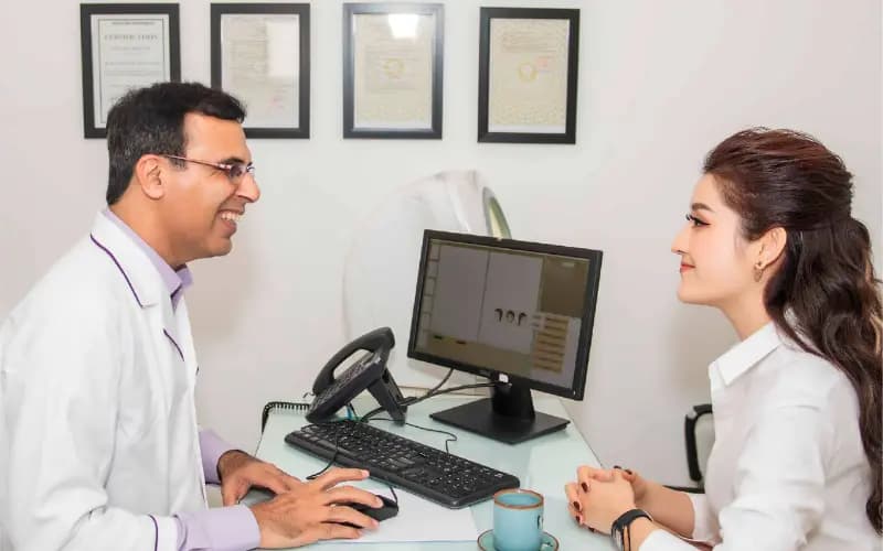 Phòng điều trị thẩm mỹ hiện đại với nhiều giường máy