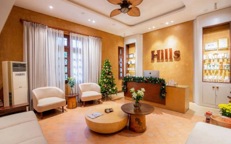 Sảnh tiếp khách ấm cúng, trang trí nổi bật