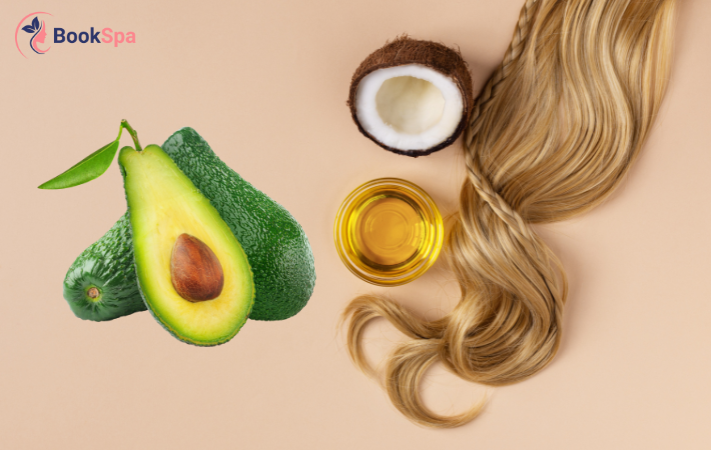 Bơ bổ sung độ ẩm, kết hợp với dầu dừa giúp tóc mọc dày hơn, đồng thời mang lại mái tóc bóng mượt, suôn mềm.