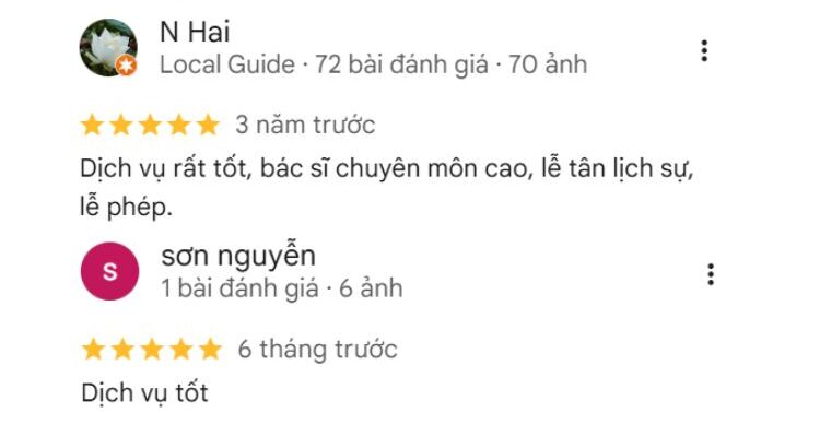 Đánh giá từ khách hàng