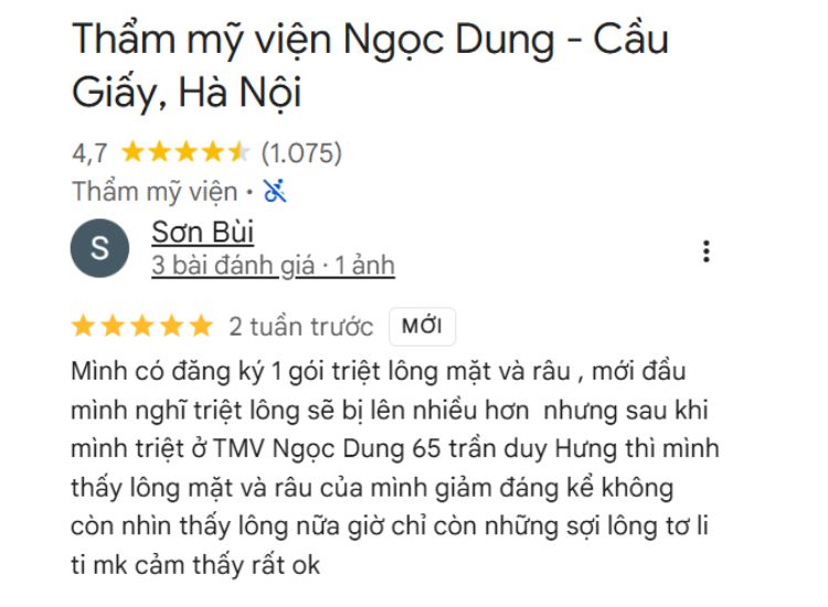 Đánh giá từ khách hàng