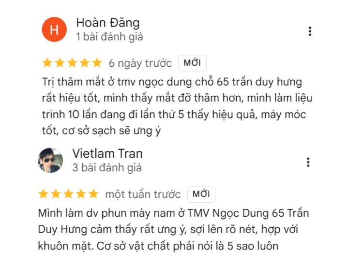 Đánh giá từ khách hàng