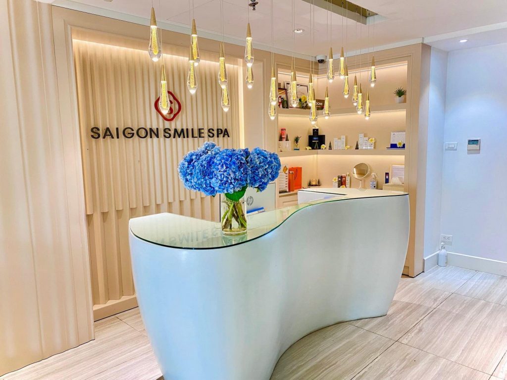 Saigon Smile Spa sở hữu không gian làm đẹp rộng rãi và tinh tế 