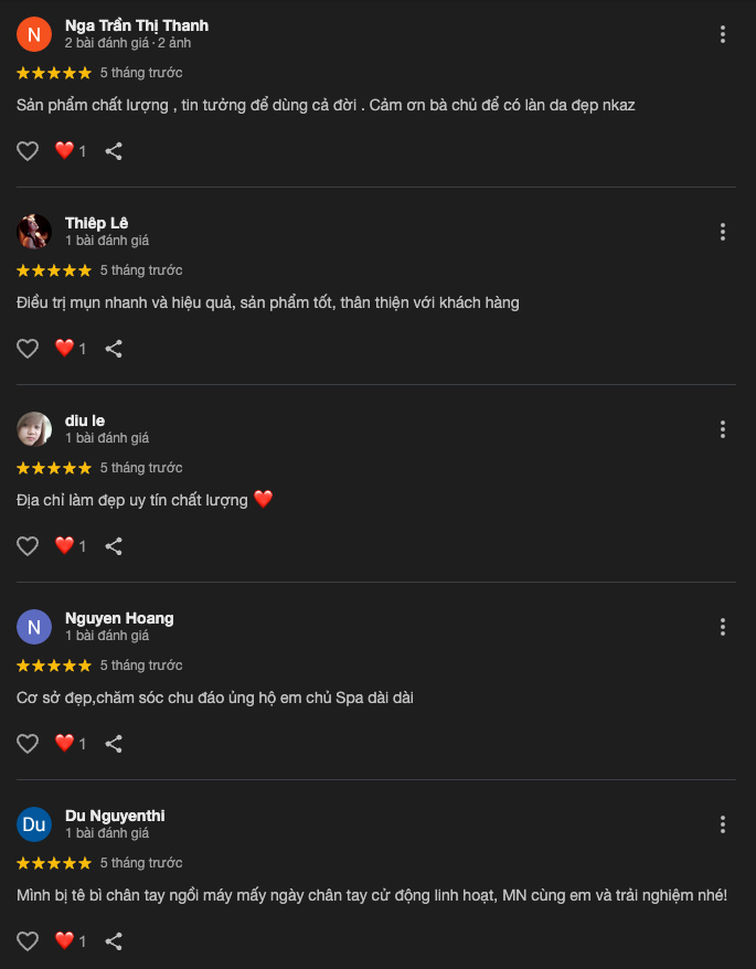 Đánh giá về Spa Thoan Lê