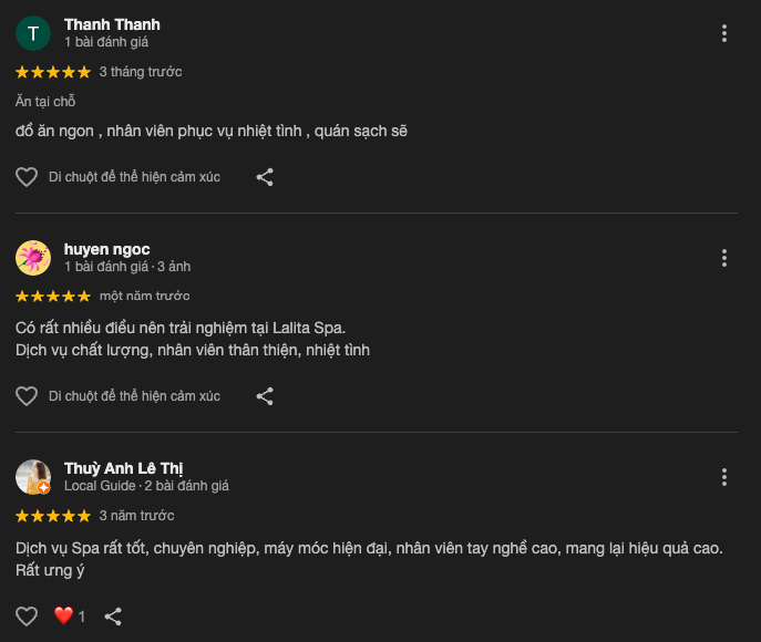 Đánh giá về Spa Loan Lê