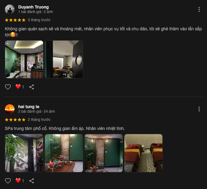 Đánh giá về Hanoi Land Spa
