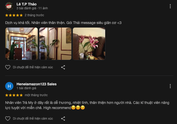 Đánh giá về Amora Spa