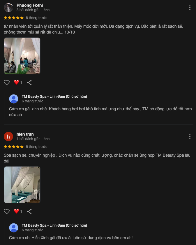 Đánh giá về TM Beauty Spa