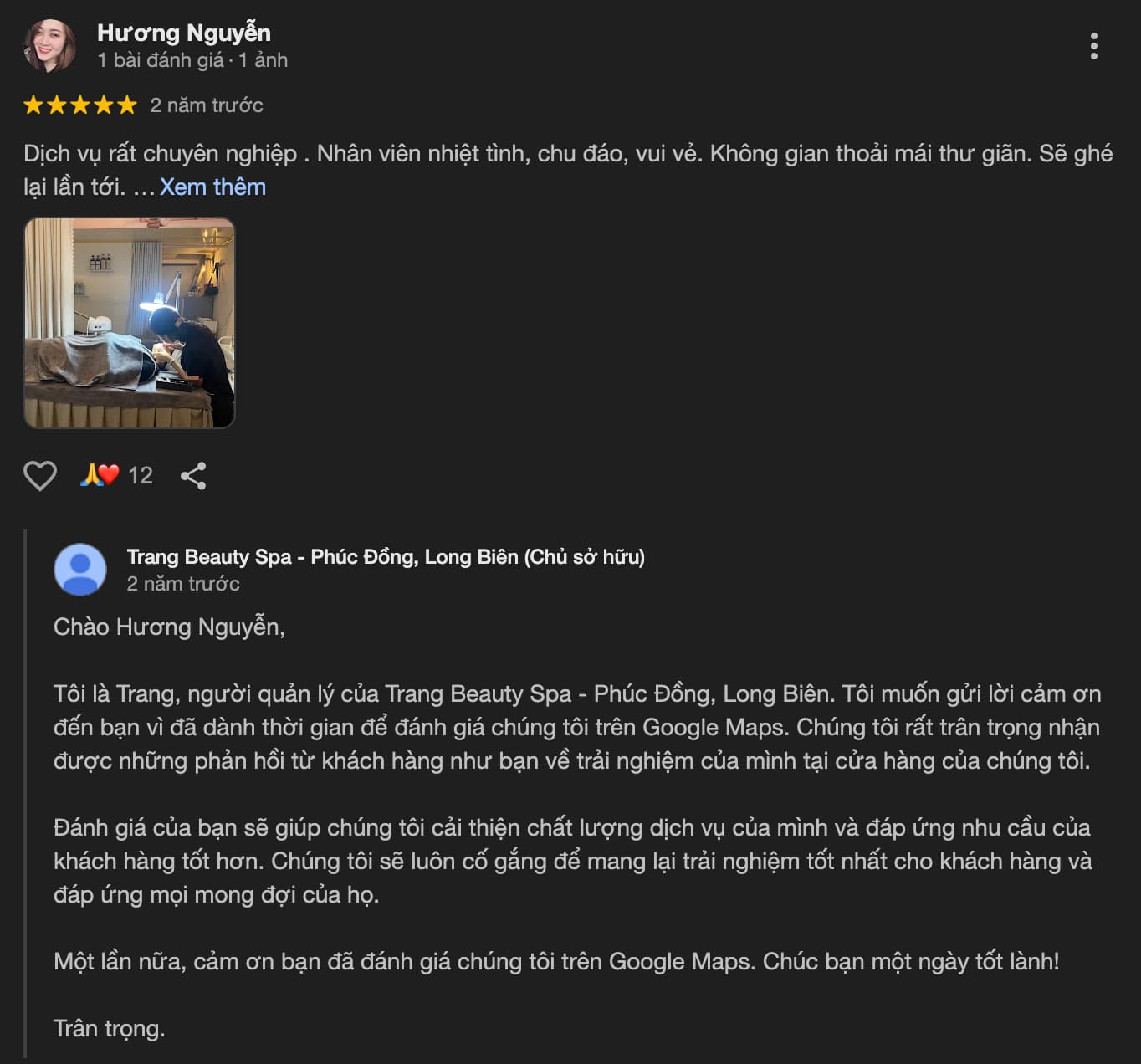 Đánh giá về Trang Beauty Spa