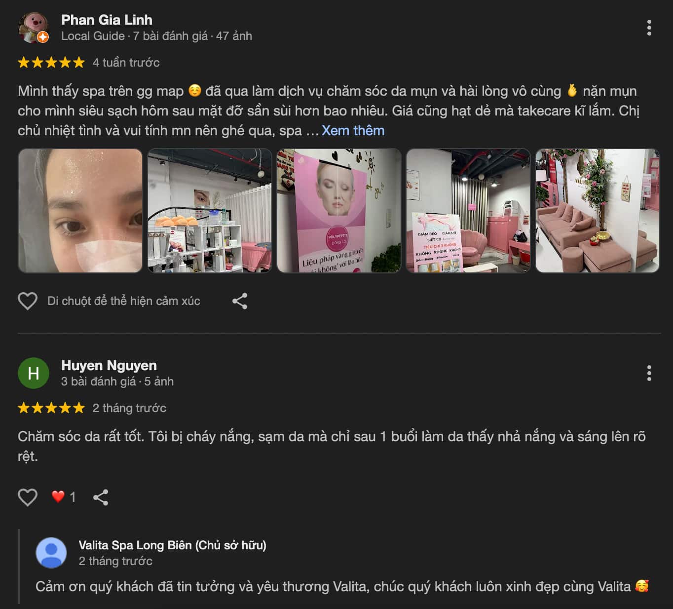 Đánh giá về Valita Spa