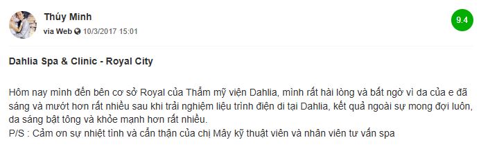 Đánh giá về Dahlia Spa & Clinic - Royal City