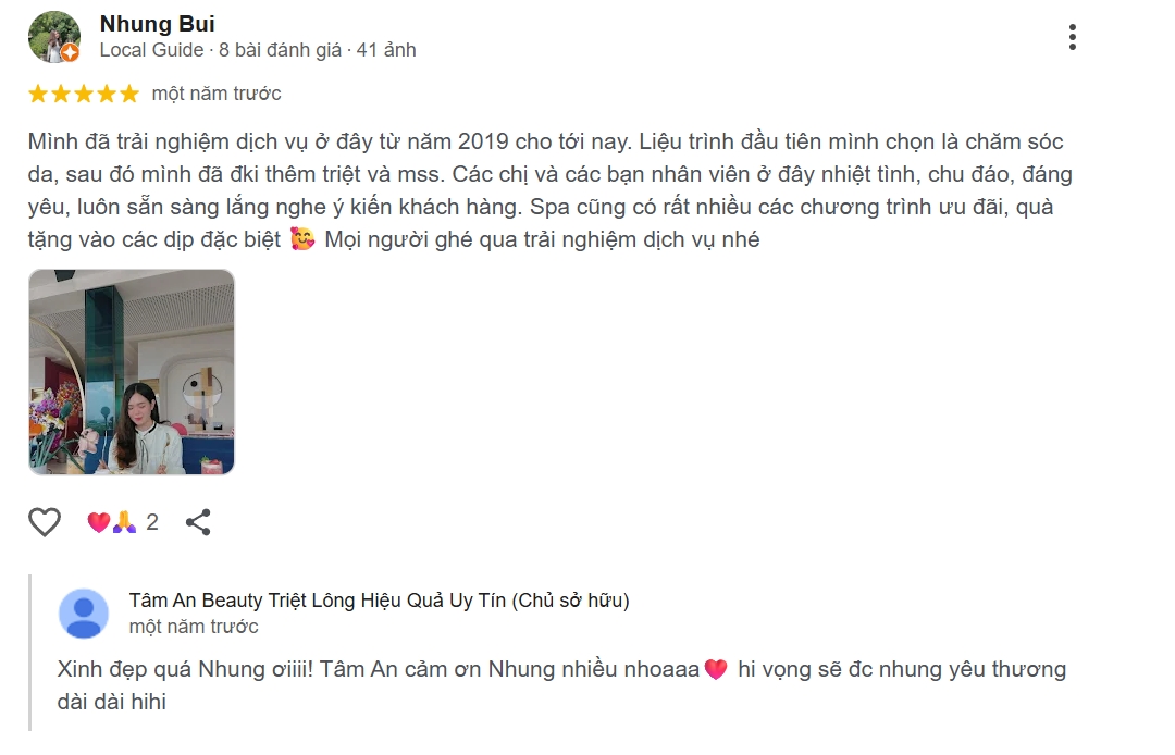 Đánh gía về Tâm An Beauty