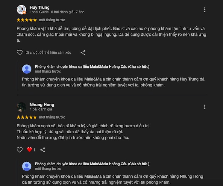 Đánh giá về Maia & Maia