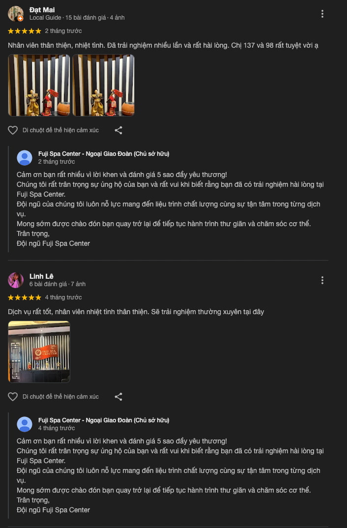 Đánh giá về Fuji Spa Center