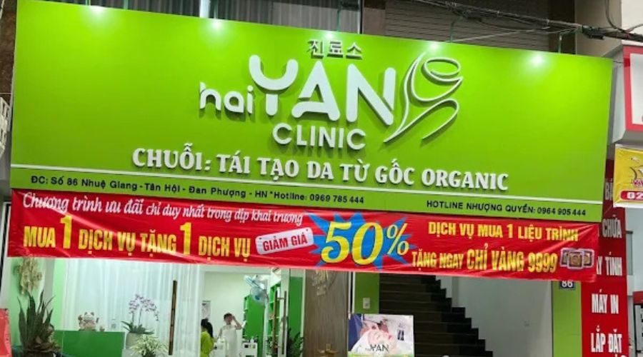 HaiYan Clinic - Đan Phượng là điểm đến tin cậy giúp khách hàng tái tạo làn da tươi trẻ từ gốc
